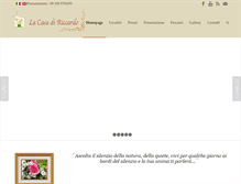 Tablet Screenshot of lacasadiriccardo.com